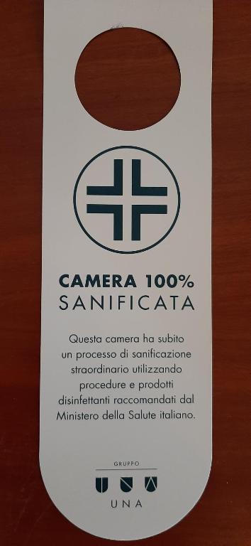 Certyfikat, podpis lub inny dokument wystawiony w obiekcie UNA HOTELS Occhiobello