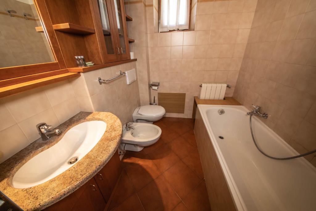 Koupelna v ubytování Chalet Felse