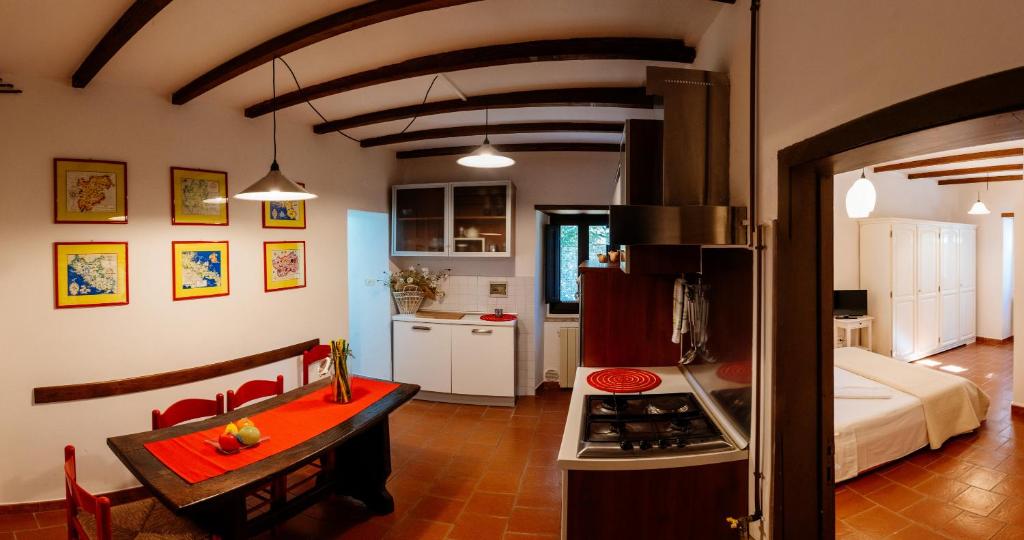 Kuchyň nebo kuchyňský kout v ubytování B&B Borgo di Oliveto - Appartamenti con Cucina