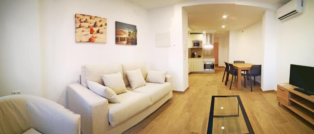TV a/nebo společenská místnost v ubytování AG Apartamentos en Conil