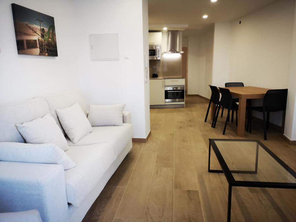 Kuchyň nebo kuchyňský kout v ubytování AG Apartamentos en Conil