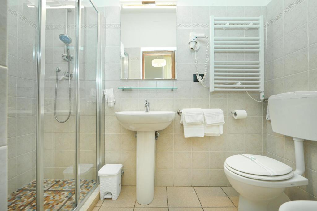 Koupelna v ubytování Hotel Venezia