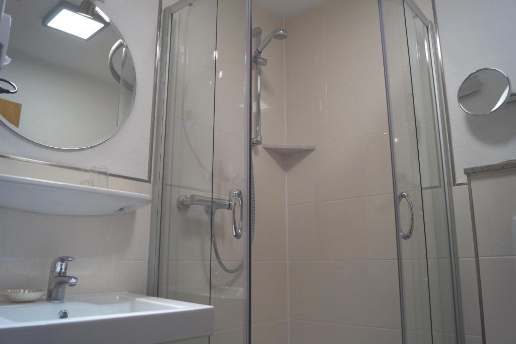 Koupelna v ubytování Hotel Villa Undine