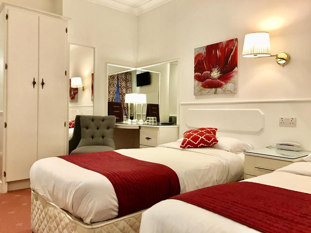 Krevet ili kreveti u jedinici u okviru objekta Dergvale Hotel