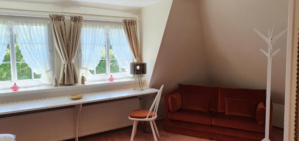 Posezení v ubytování Haus Caluschi