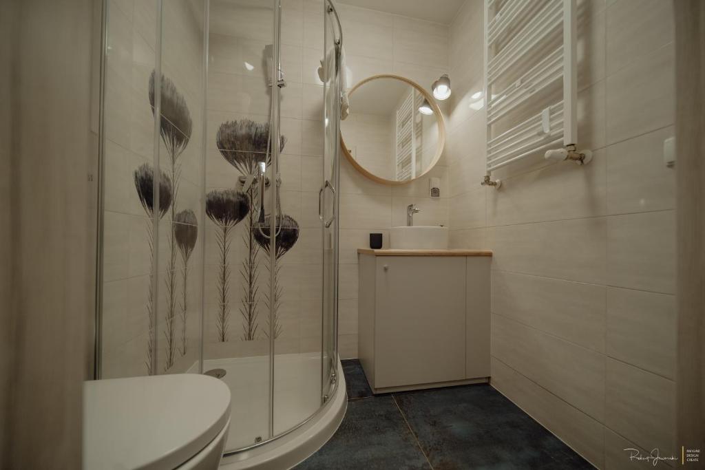 Kúpeľňa v ubytovaní Apartamenty Silence Górskie Zacisze
