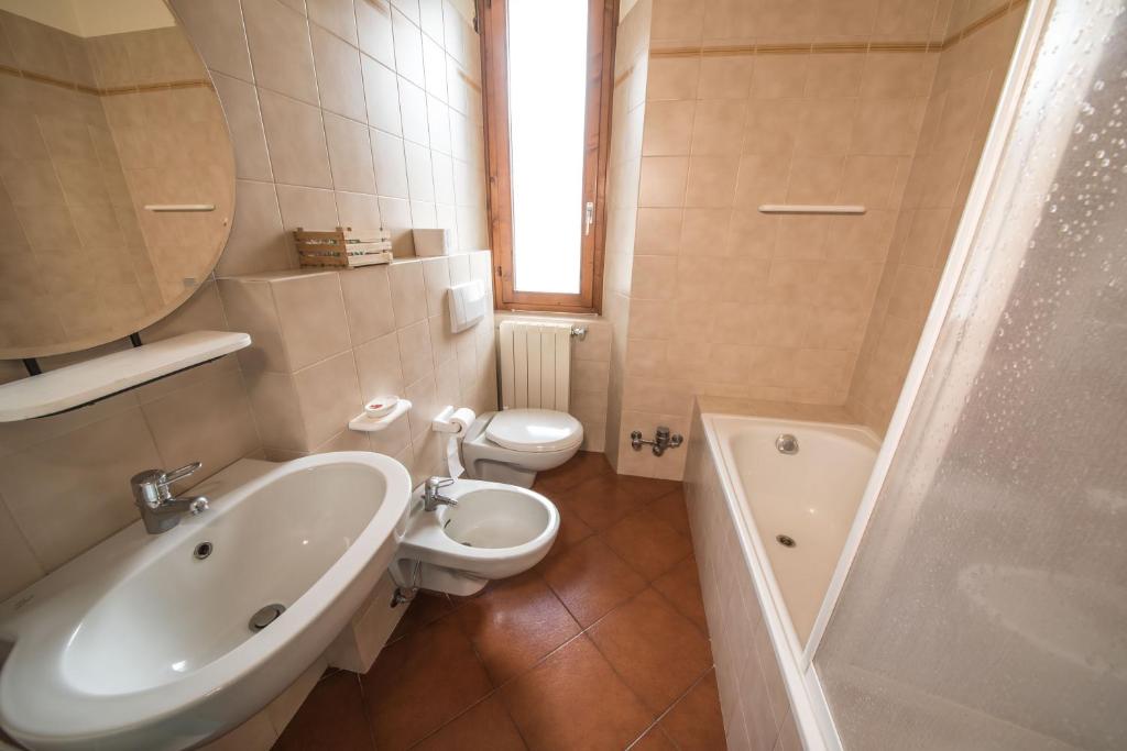 Koupelna v ubytování Chalet Felse