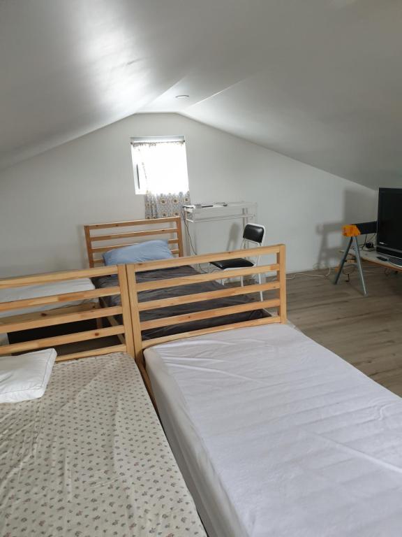 Katil dua tingkat atau katil-katil dua tingkat dalam bilik di DIANELLA Budget Rooms Happy Place to Stay & House Share For Long Term Tenants