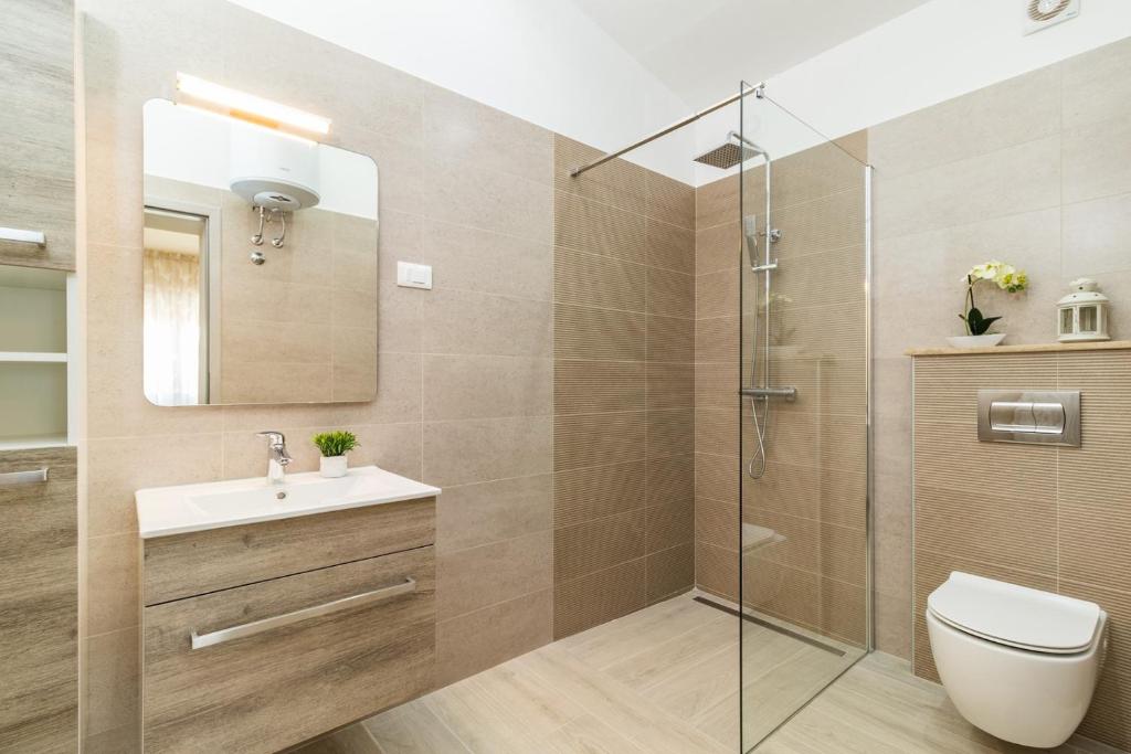 Koupelna v ubytování House Imela