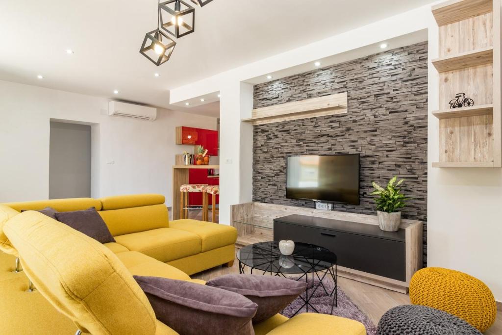 Posezení v ubytování House Imela