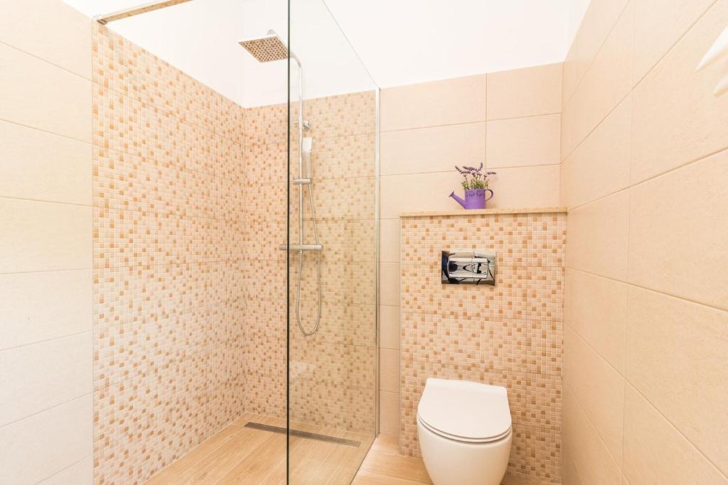 Koupelna v ubytování House Imela