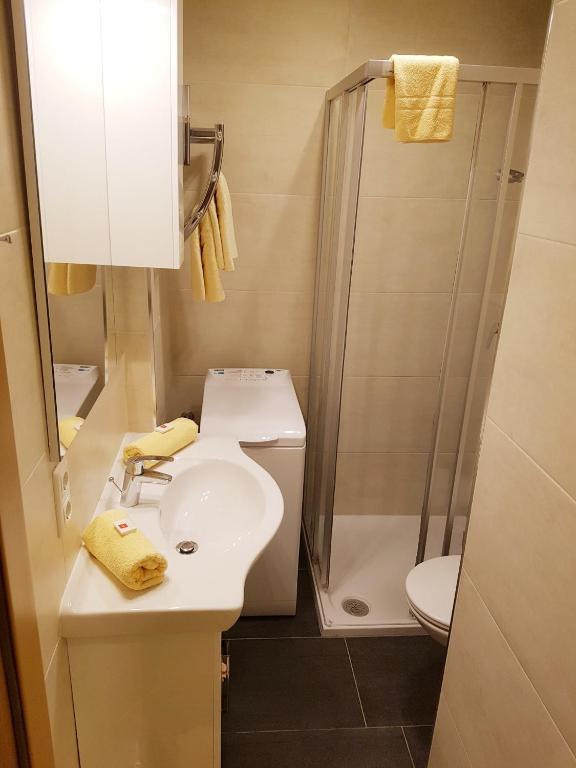 A bathroom at Apartment Gastein