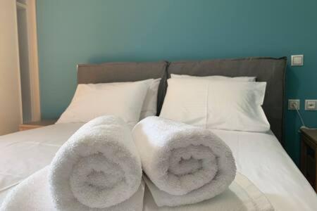 Posteľ alebo postele v izbe v ubytovaní Katerina Holiday Studios