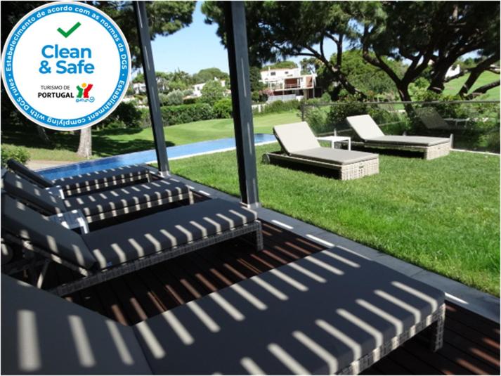 Κήπος έξω από το Apartamento com 3 quartos e piscina