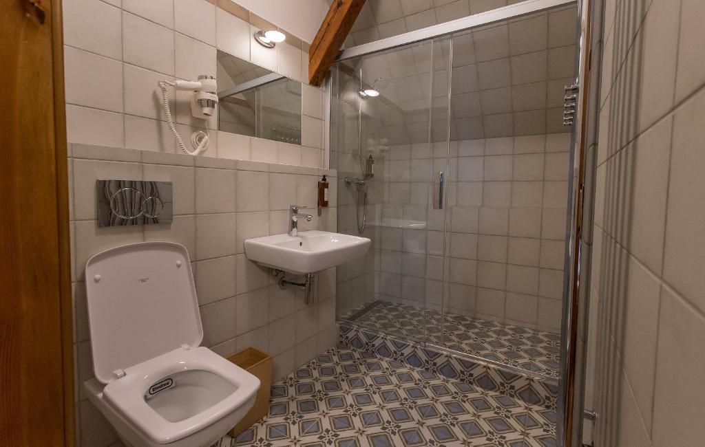 Koupelna v ubytování Alt Straninger