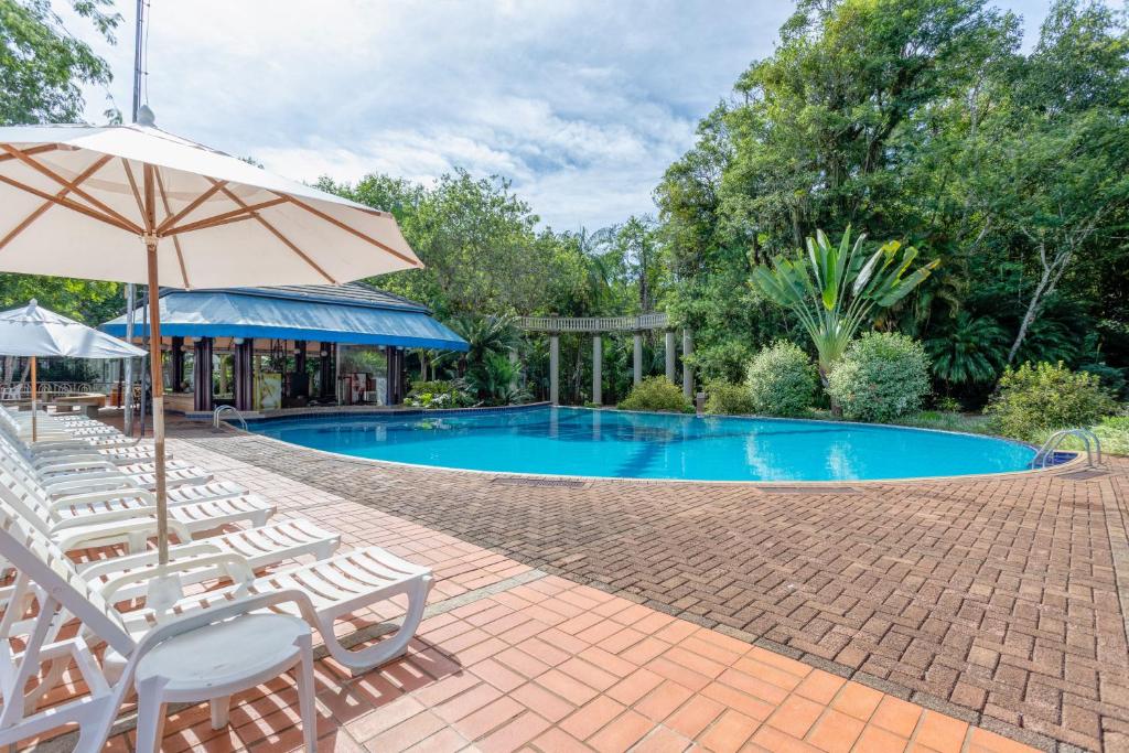 Bazén v ubytování Lagos de Jurema Termas Resort nebo v jeho okolí