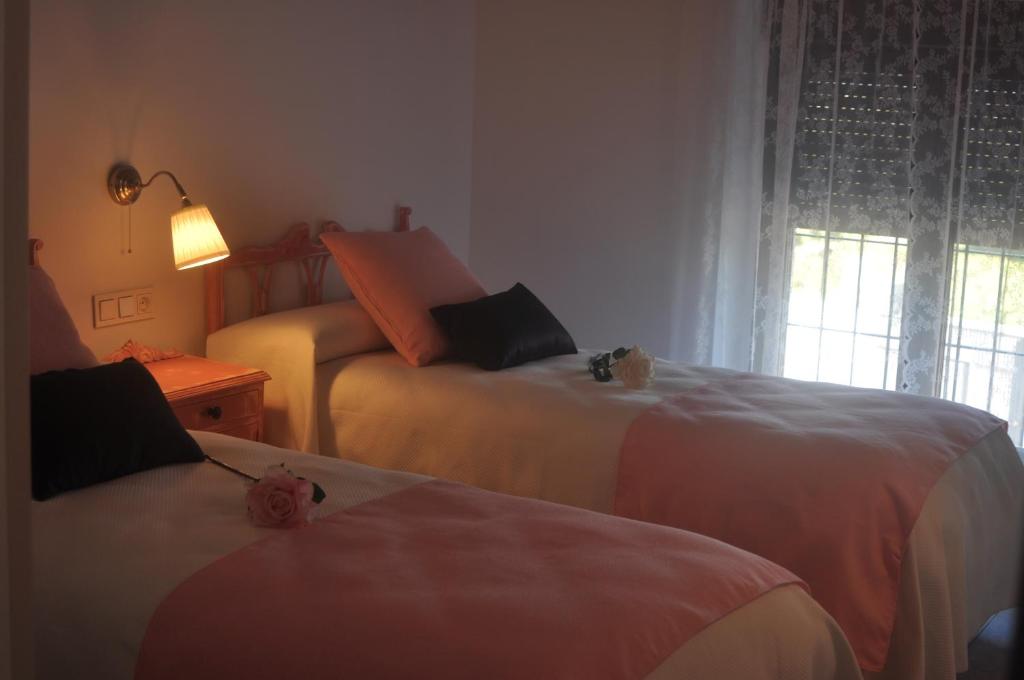 A bed or beds in a room at Casa Chirreas