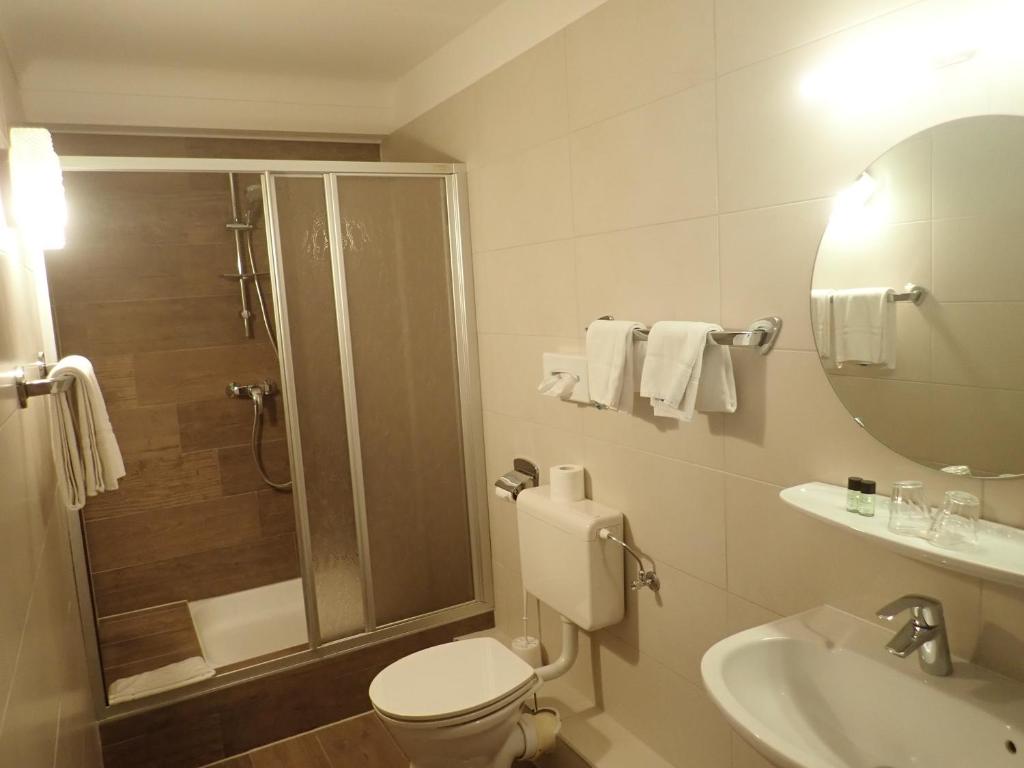 Koupelna v ubytování Hotel du Parc