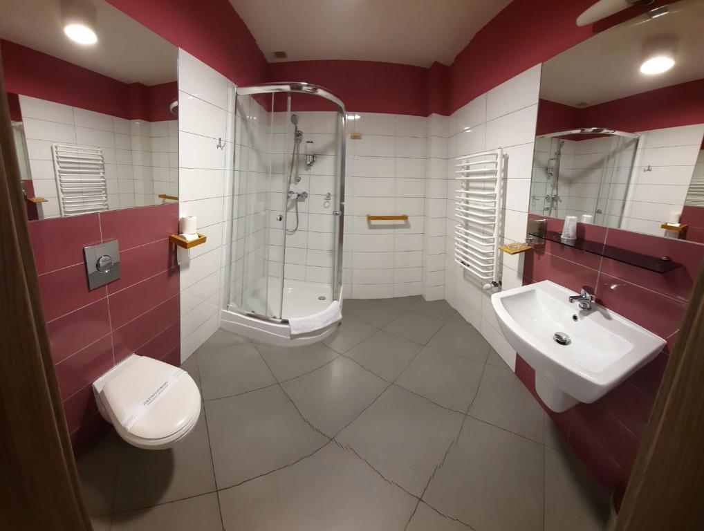 Koupelna v ubytování Hotel Arsenał