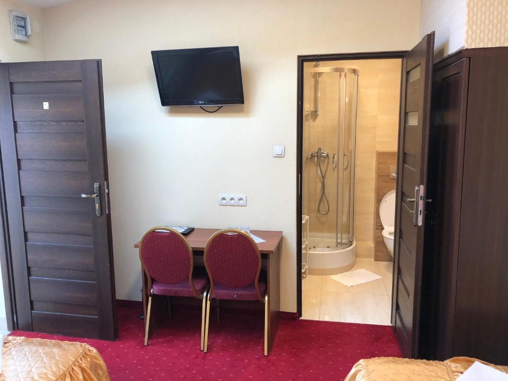 Kúpeľňa v ubytovaní Hotel Sekwana