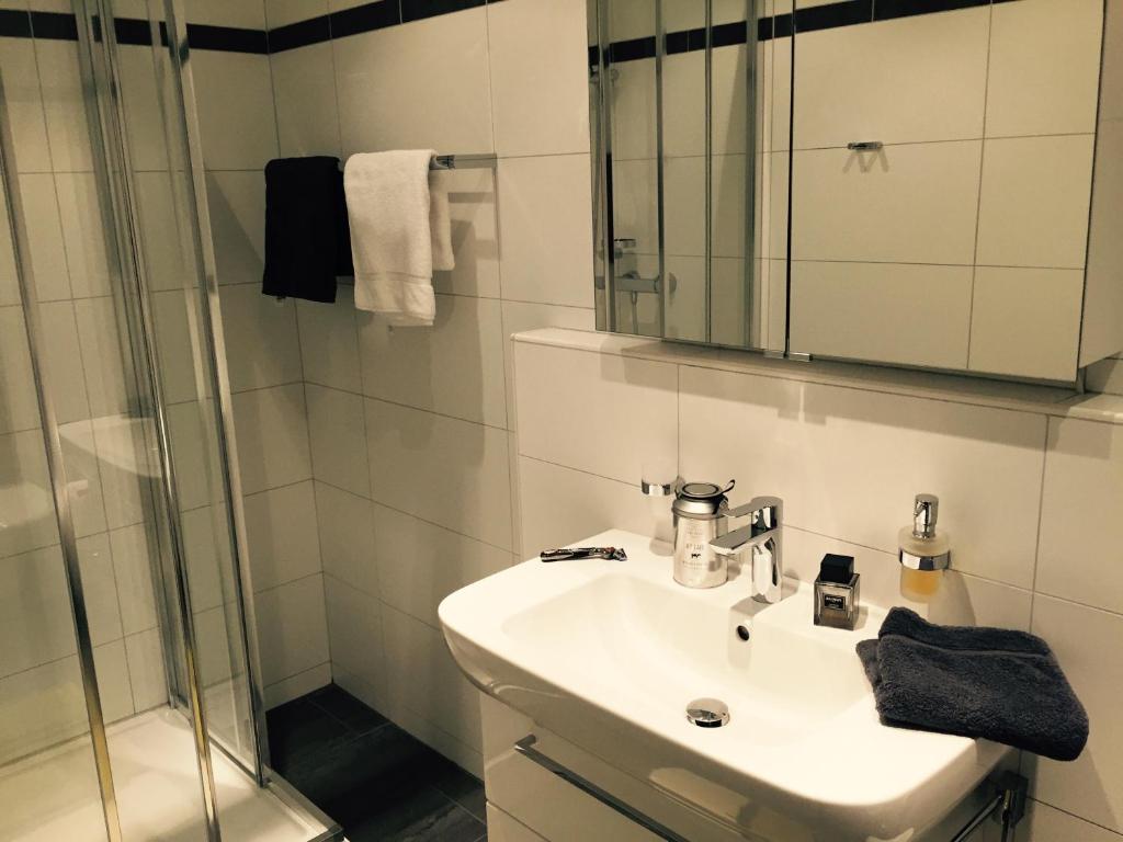 Koupelna v ubytování Das Ferienhaus