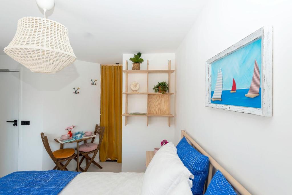 Postel nebo postele na pokoji v ubytování B&B Duinblick