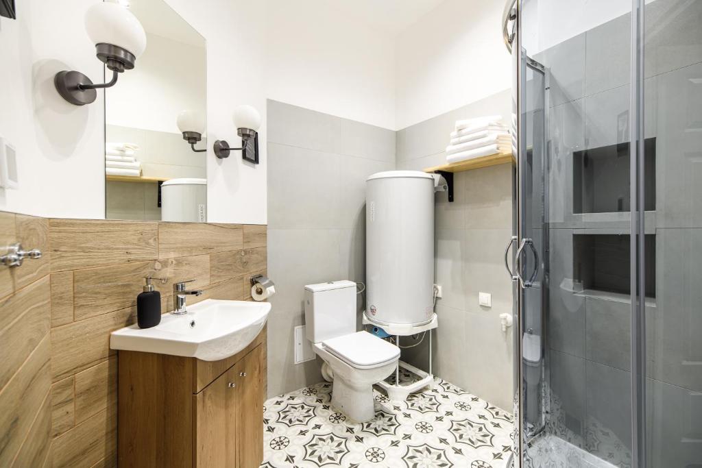 Kúpeľňa v ubytovaní Native Apartments Żuławskiego 8