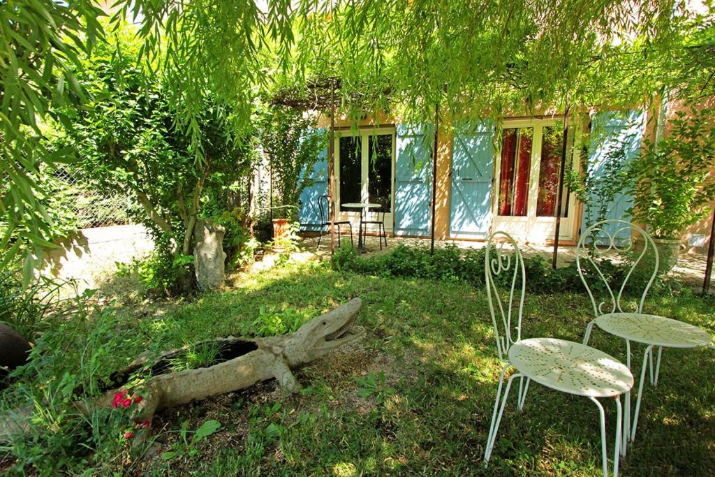 Zahrada ubytování Logis auberge restaurant Du Vigneron