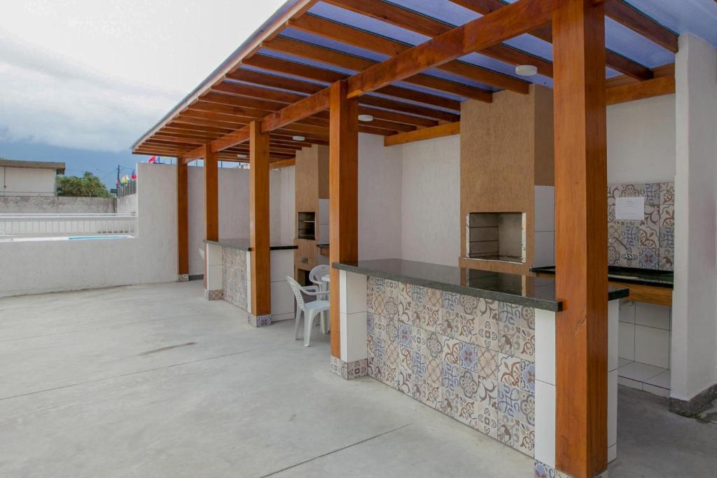  Apartamento em Ubatuba com Piscina e Churrasqueira