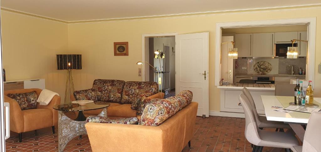 Posezení v ubytování Haus Caluschi