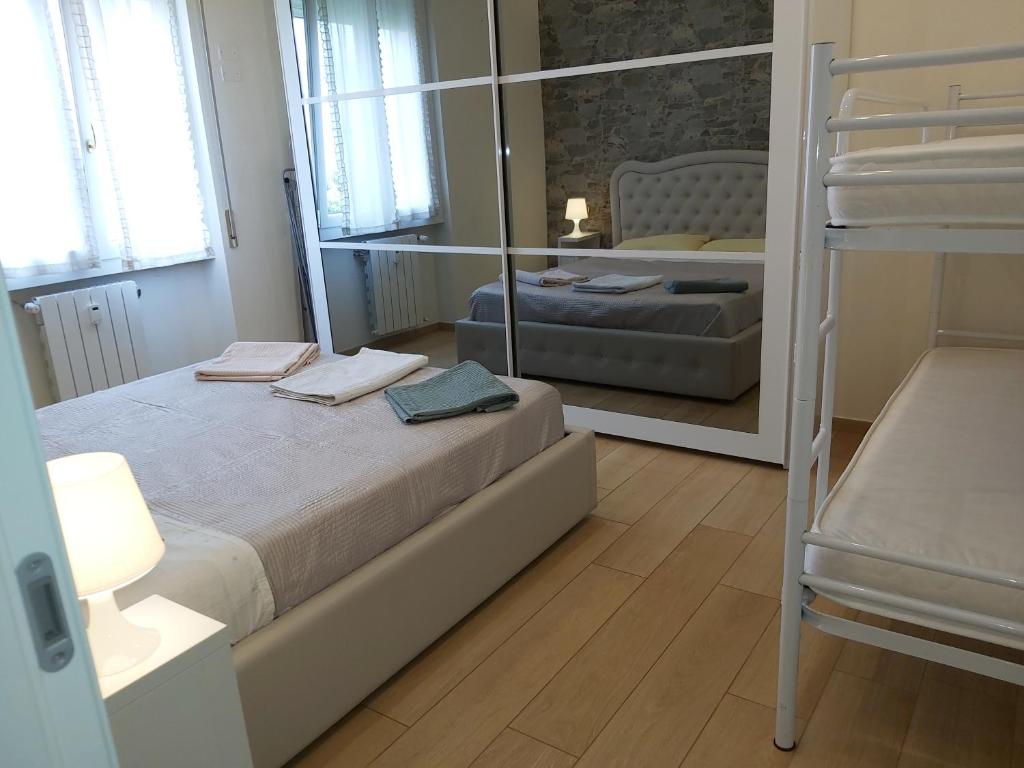 Postel nebo postele na pokoji v ubytování Le Rive