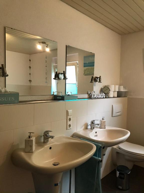 Koupelna v ubytování Ferienwohnung Petra
