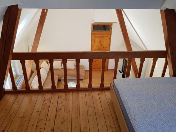 Ein Balkon oder eine Terrasse in der Unterkunft Ferienhaus Schreinerei Adenauer