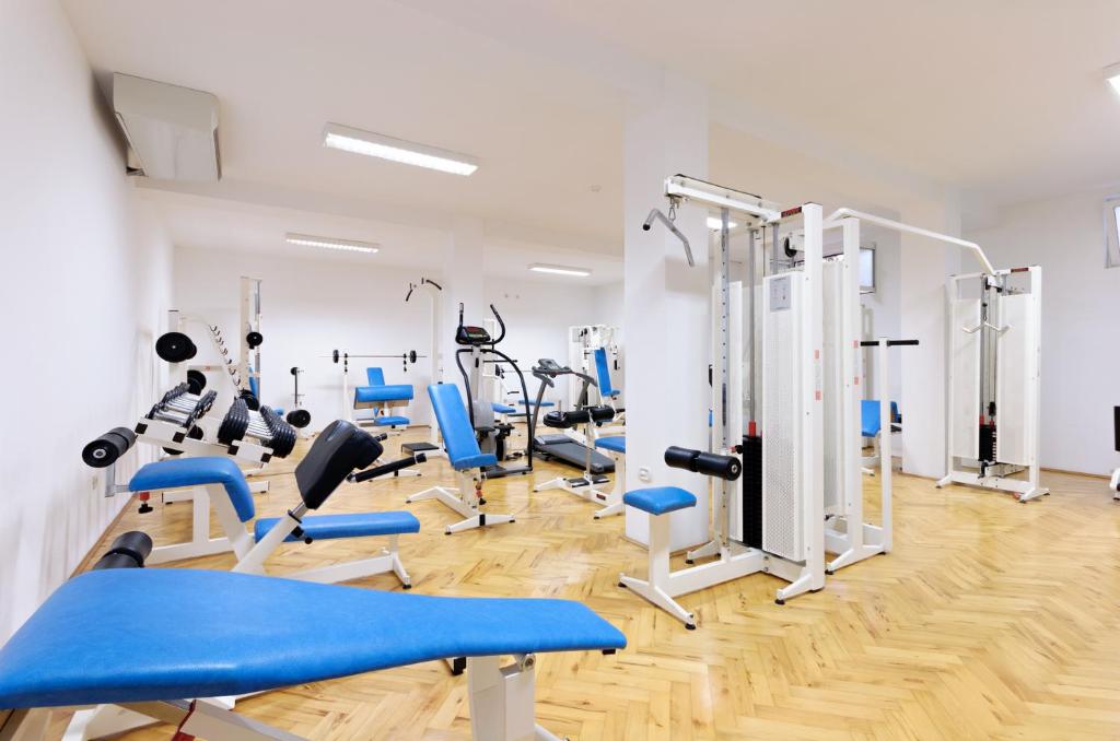 Fitness centrum a/nebo fitness zařízení v ubytování Hotel Epario