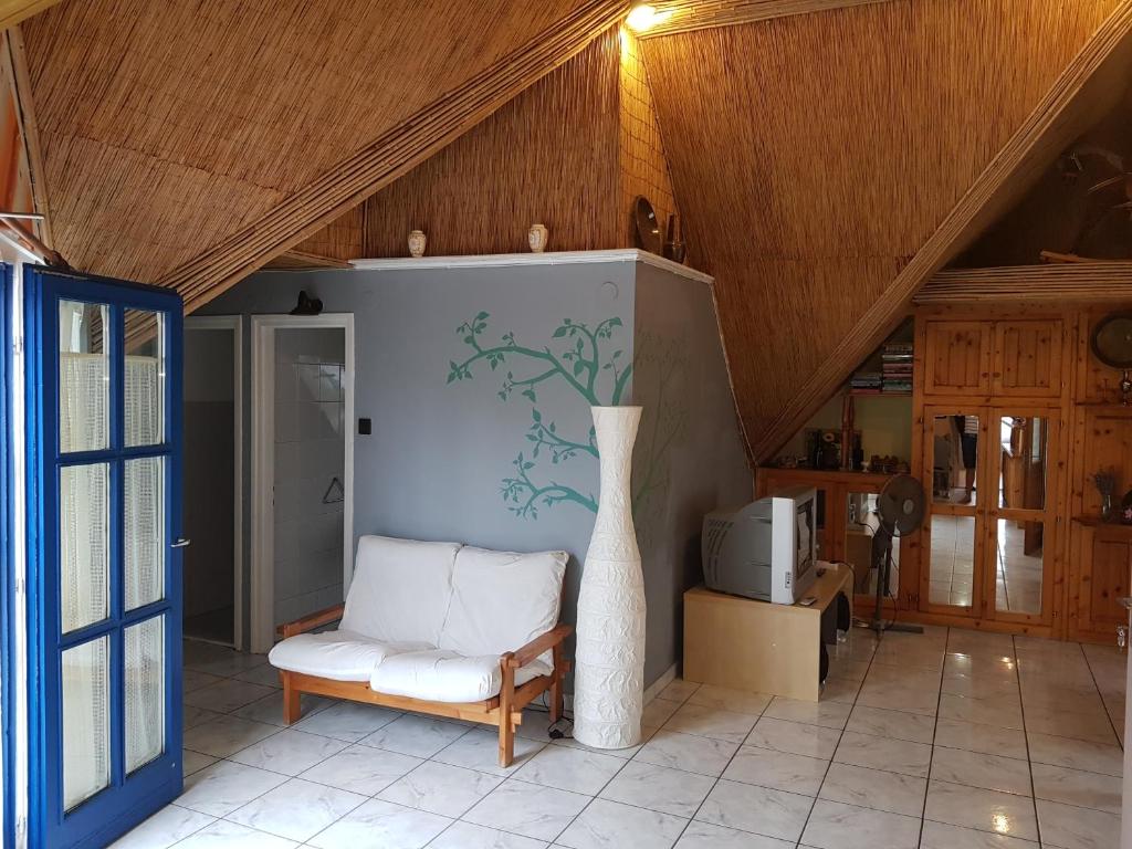 Posezení v ubytování Áron Apartman