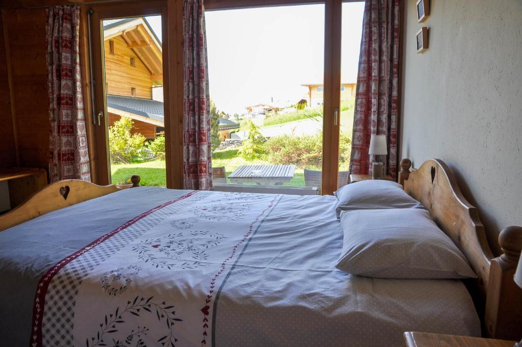 Postel nebo postele na pokoji v ubytování Bed & Breakfast l'Epicéa
