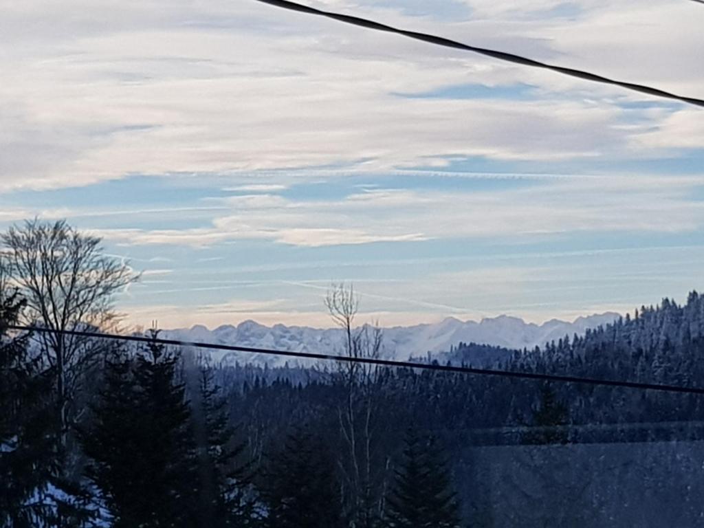 a view of the mountains from a ski lift at Na Zakręcie in Ochotnica Górna