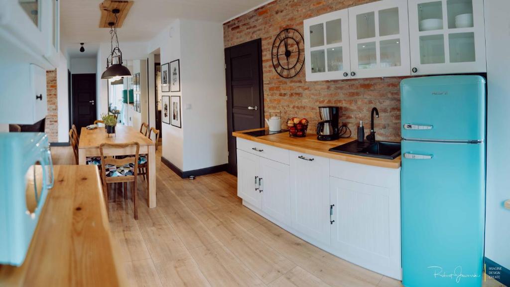 Kuchyňa alebo kuchynka v ubytovaní apartament BB