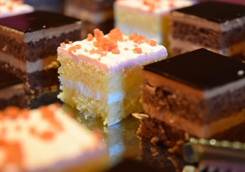a close up of a piece of cake at APA Hotel Akihabara Ekimae in Tokyo