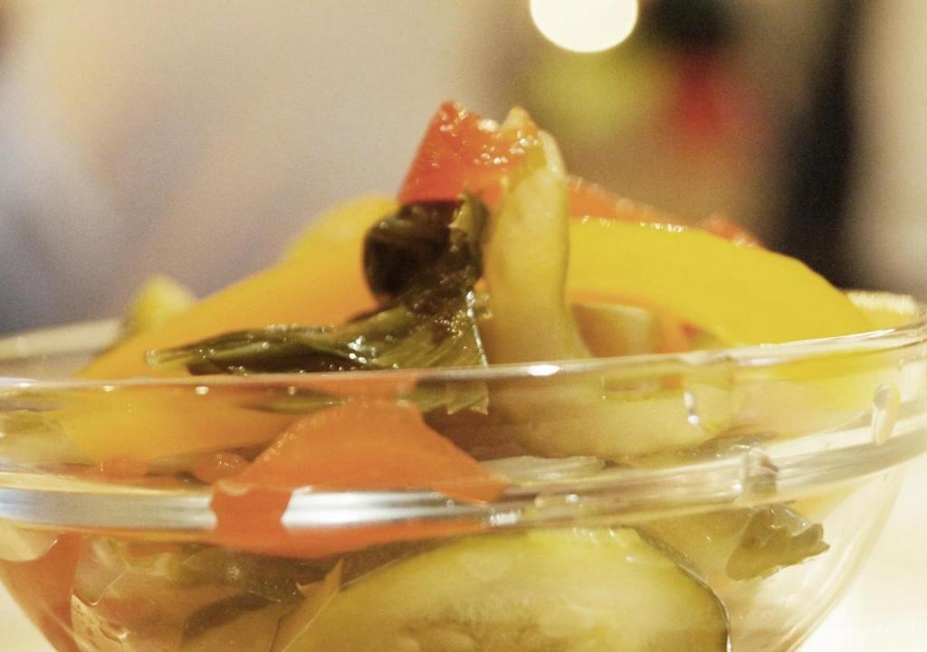 a plastic container of food with vegetables in it at APA Hotel Akihabara Ekimae in Tokyo