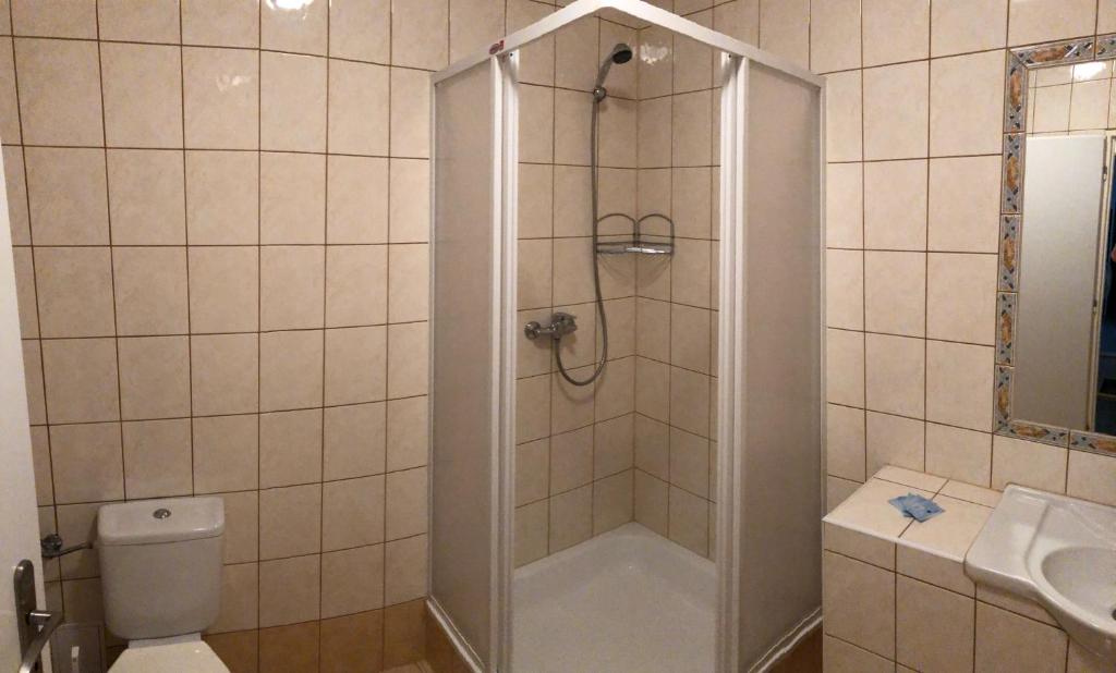 Koupelna v ubytování Garni pension U svatého Urbana