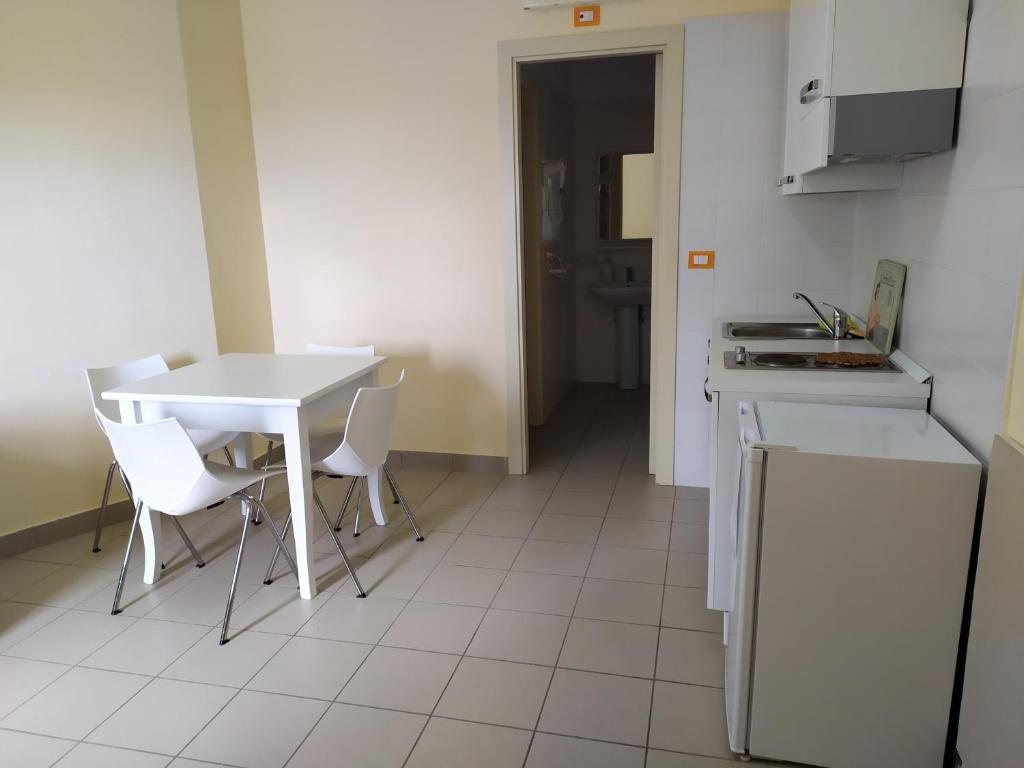 Kuchyň nebo kuchyňský kout v ubytování basilicata al volo