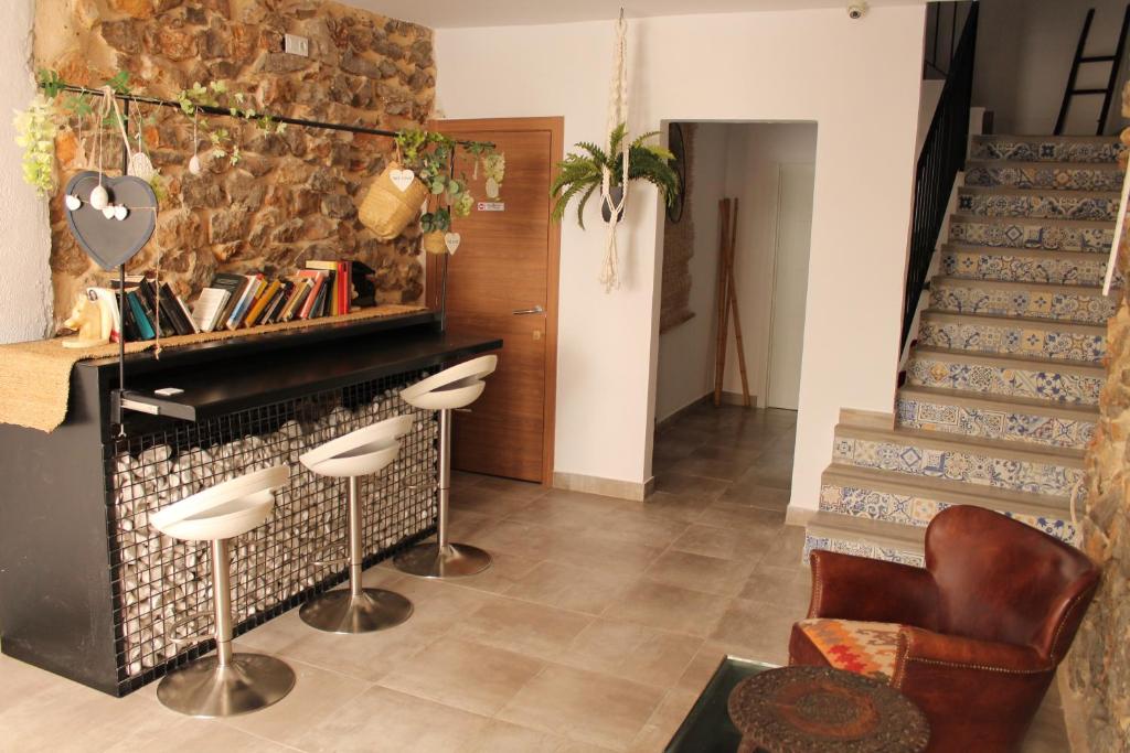 Posezení v ubytování Ananda Beach Rooms