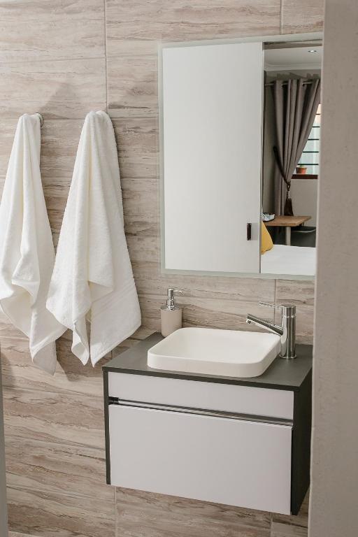 Koupelna v ubytování Vinique Guesthouse