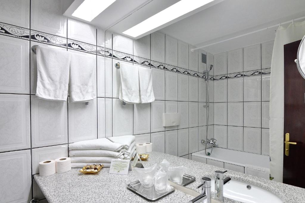 Koupelna v ubytování Hotel Delta 3