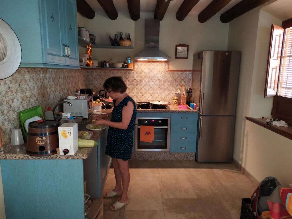 Kuchyň nebo kuchyňský kout v ubytování Cortijo Don Enrique