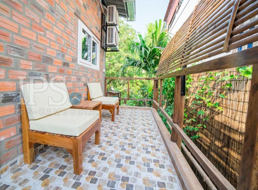 Balkón nebo terasa v ubytování ANGKOR DINO HOME