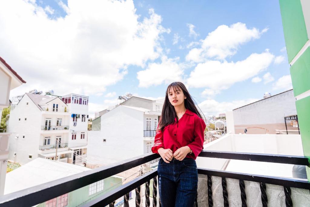 Ban công/sân hiên tại Cherry House Đà Lạt
