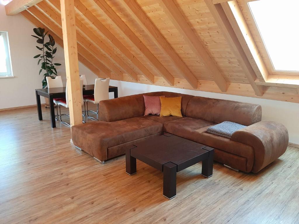 Posezení v ubytování Ferienwohnung Bergele