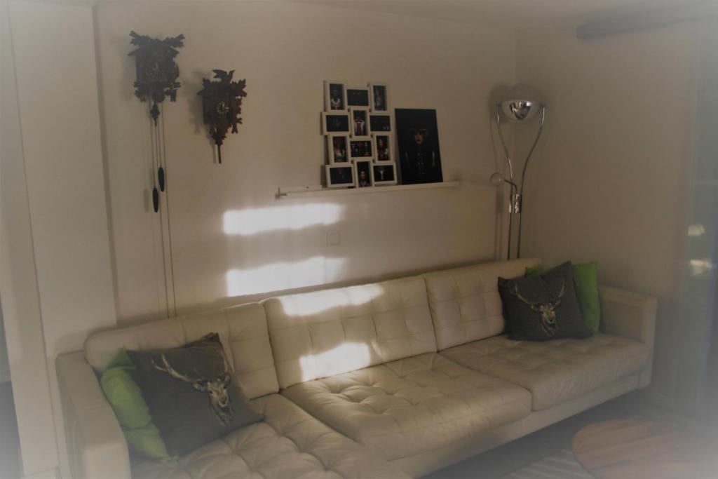 Posezení v ubytování Ferienwohnung Ströbele